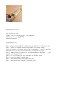 Bild: Recipe for Papercrete Bricks